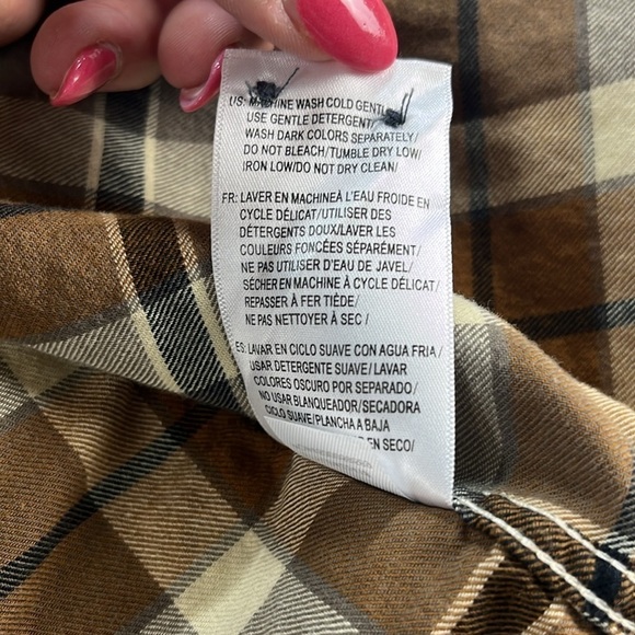 Fox Brown Shirt Button Down Shirt Women’s Small Long Sleeve 100% Cotton - Picture 5 of 8